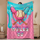 Custom Baseball Drip Blanket, Personalized Ice Cream Drip Baseball Blanket