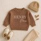 Personalized Embroidery Baby Sweater, Newborn Sweater Christmas 2025