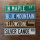 Personalized 4x18 Inch Street Sign