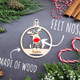 Personalised Reindeer ornament, Red nose decor