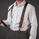 Custom Leather Suspenders,Personalized Suspenders