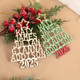 Family Christmas Ornament, Custom Christmas Tree Name Decoration