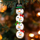 Cute Snowman Family Christmas Ornament 2025