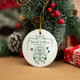 Personalized Ceramic Engagement Ornament