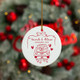 Personalized Ceramic Engagement Ornament