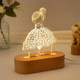 Personalized Ballerina Girl with Name,Custom Night Light with Name