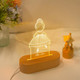 Personalized Ballerina Girl with Name,Custom Night Light with Name