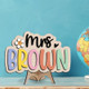 Personalized Teacher Name Sign, Teacher Appreciation Gifts, Custom Teacher Desk Sign