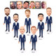 Coach bobbleheads custom, personalized gift for basketball coachs