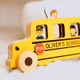 Toy Yellow School Bus with Name. Personalized Wooden Bus