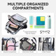 Personalized Clear Backpack Custom Name PVC Transparent Backpacks