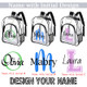 Personalized Clear Backpack Custom Name PVC Transparent Backpacks