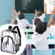 Personalized Clear Backpack Custom Name PVC Transparent Backpacks
