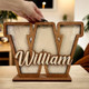 Custom Initial & Name Wooden Decor | Kids Name Piggy Bank