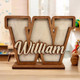 Custom Initial & Name Wooden Decor | Kids Name Piggy Bank