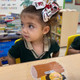 Monogrammed Back to School Hair Bow, First Day of Kindergarten
