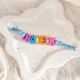 Personalized Name/Number Beaded Keyring Charm