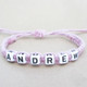Custom Hemp Bracelet  Personalized Name Word Bracelet