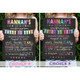 First Day of School Sign - Last Day of School Sign - Back To School Chalkboard