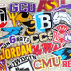 Custom University Centerpiece Sticks- Colors & Logo Graduation Gift