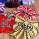 Personalized Girls Sports Bag Tag - Custom Name Tag with Bow