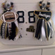Cheer bogg bag tag, Cheerleader Tassel Charm Sport Duffle bag