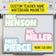 White Board Custom Magnetic Labels