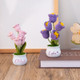 Personalised Crochet Flower in Pot,Custom Name Crochet Flower Pot