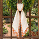 Personalized Fall Sash a?? Pumpkin & Orange Gingham Wreath Sash