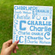 Back to School Name Decals, School Name Sheets, School Labels