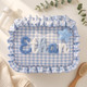 Personalized Baby Girl Diaper Bag, Custom Gingham Diaper Wipe Pouch