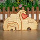 Custom Engraved Wooden Elephant Family Puzzle