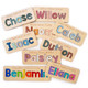 Wooden Name Puzzle, Upper and Lowercase, Gifts for Kids