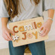 Wooden Name Puzzle, Upper and Lowercase, Gifts for Kids