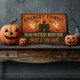 Custom Halloween Haunted House Metal Sign
