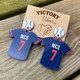 Custom Baseball Number Jersey Earrings, Personalized Baseball Jewelry
