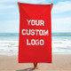 Custom Logo Beach Towel, Baseball, Basketball, Softball Team Logo