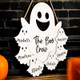 Personalized Halloween Door Hanger The Boo Crew Ghost Family Sign