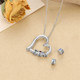 Personalized Family Heart Pendant Necklace 1 2 3 4 5 6 Birthstone Name Custom