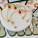 End of Year Teacher Gift Knot Bangle w/apple charm!