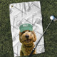 Custom Pet Golf Towel With Pet Photo Personalized Dog Name Golf Towel