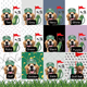 Custom Pet Golf Towel With Pet Photo Personalized Dog Name Golf Towel