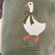 Custom Goose Baby Blanket with Name