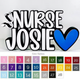 Personalized Desk Name Plate, Nurse Name Sign, RN Name Plate
