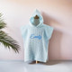 Personalized Beach Towel For Kids,Hooded Towel with Custom Name,Baby Bath Towel