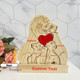 Custom Wooden Lion Family Puzzle-Engraved Family Name Puzzle
