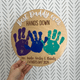 Best Dad Ever Hands Down, Gift for Grandpa, Kids handprint sign