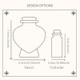 Custom Honeymoon Sand Bottle | Honeymoon Heart Glass Jar