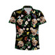 Personalized Photo Hawaiian Shirt Custom Dog Cat Face Holiday Tropical Pattern Shir