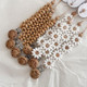 Personalized Flower Beaded Pacifier Clip Wooden Engraving